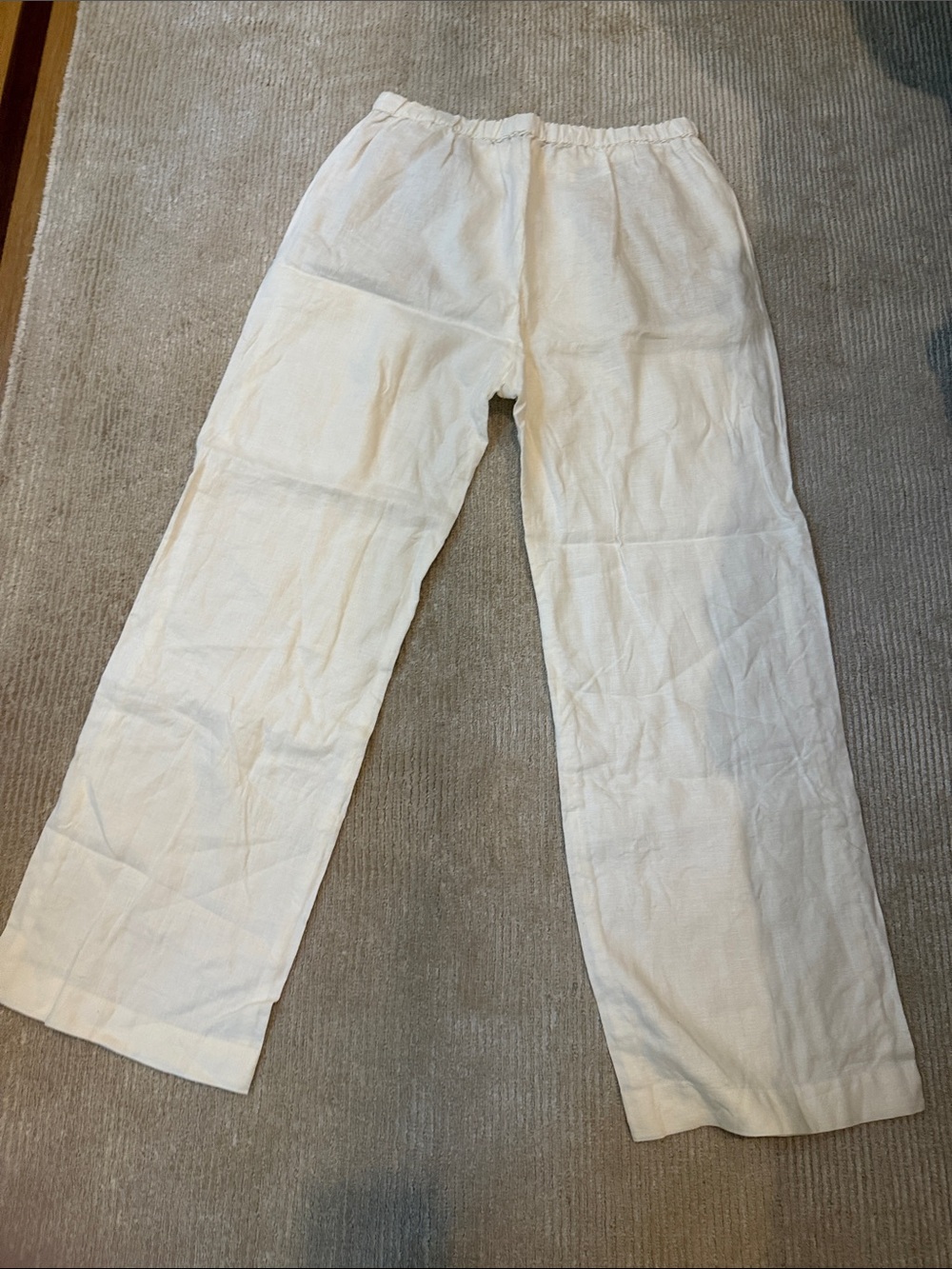 Enza Costa Linen Everywhere Pant Undyed White Size 2/M - Picture 13 of 13
